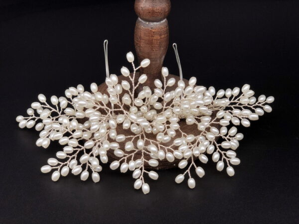 AR707 - Abileigh Pearl Veil Comb – Image 3