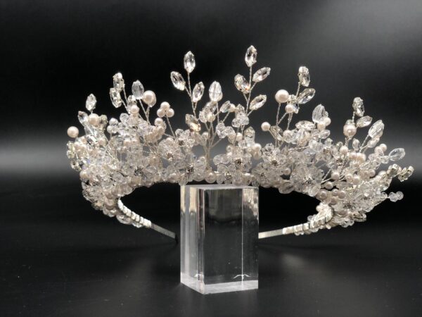 AR815 - Alexandria Crystal Tiara – Image 3